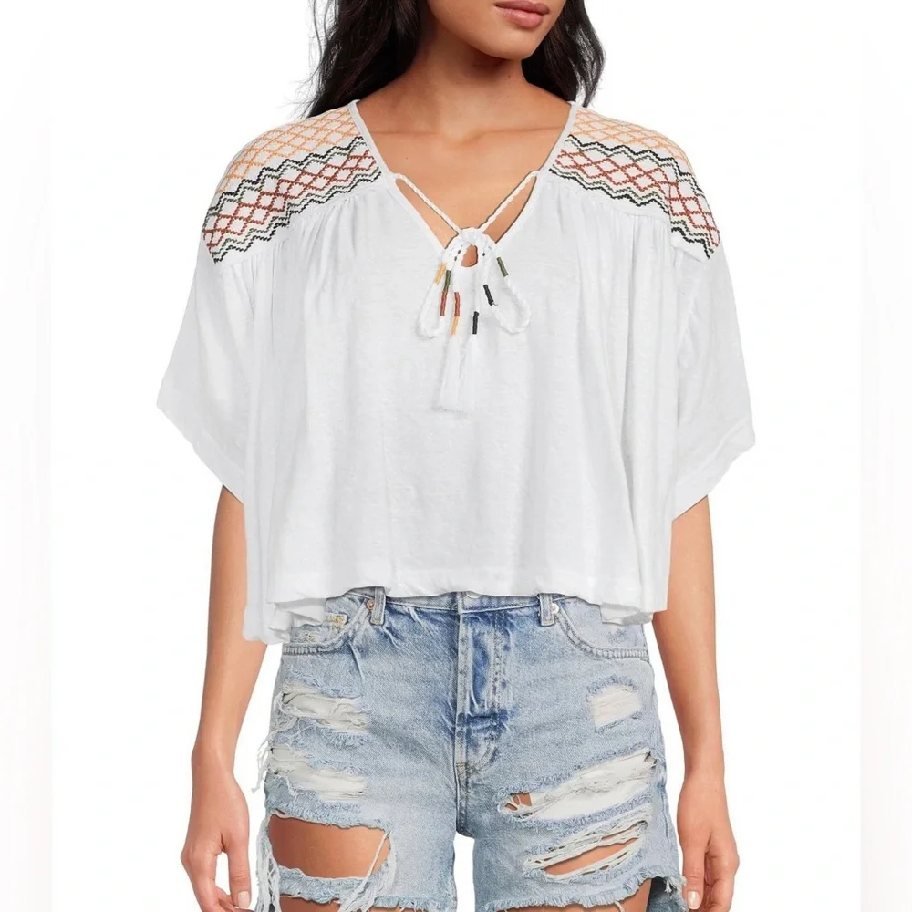 NWT Free People Market Tee Top